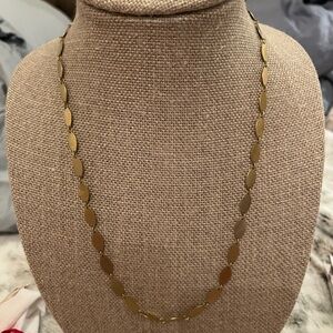 Robert Lee Morris Gold Oval Link Necklace